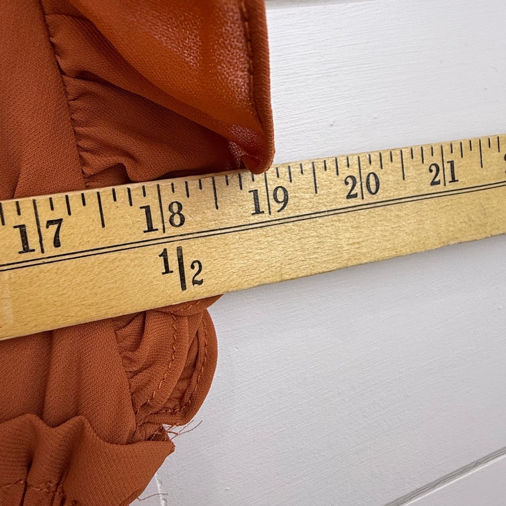 Baltic Born Rust Ruffle Maxi Dress - Picture 12 of 16